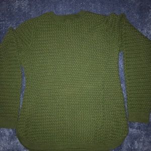 Green knit sweater